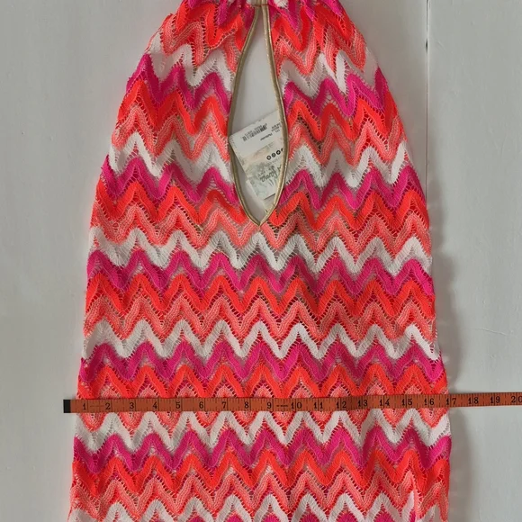 Luli Fama Flamingo Beach Halter Tie Mini Beach Dress Cover-Up - Picture 13 of 15